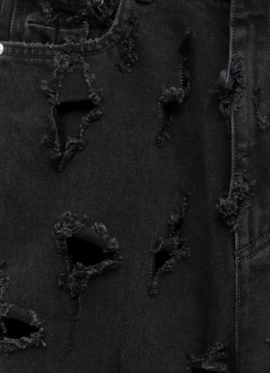 Unisex Destroyed Jeans