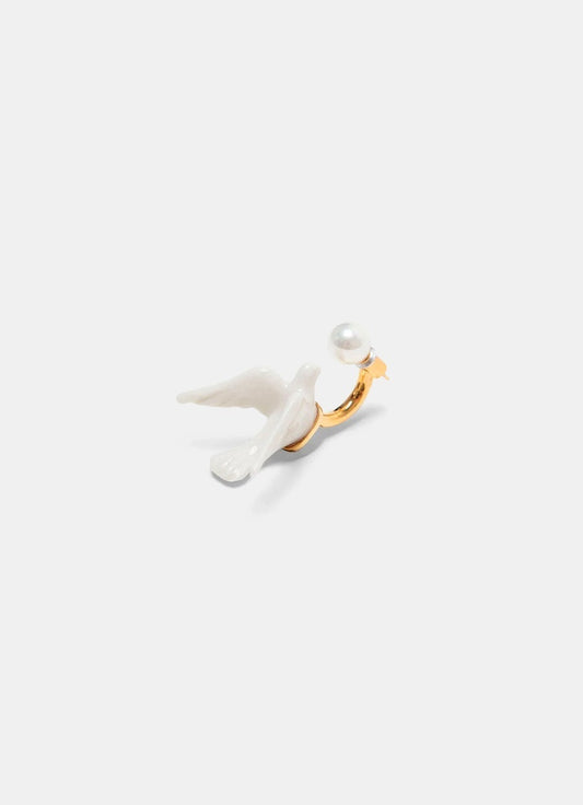 Dove and Pearl Earring