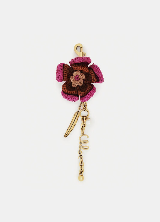 Flower Bag Charm Keyring