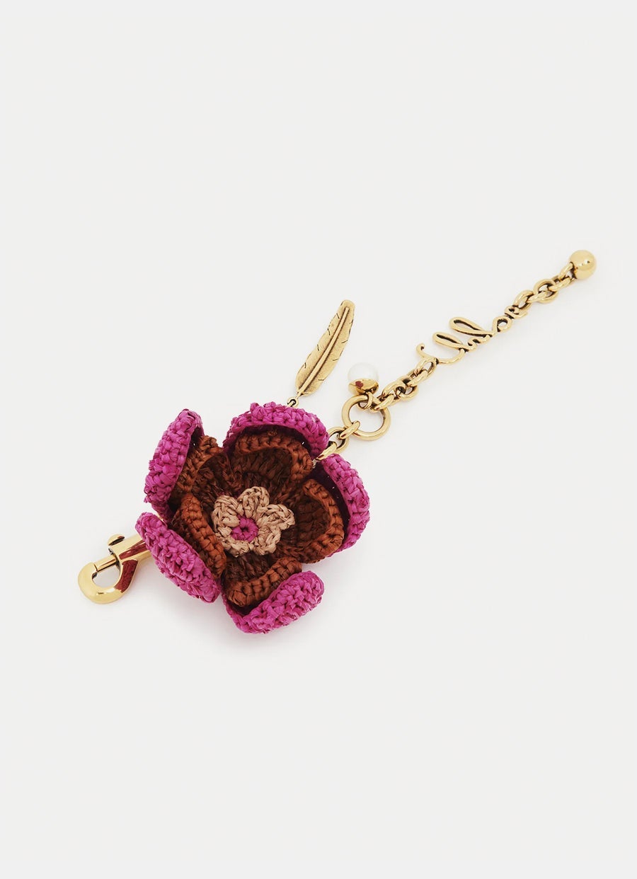 Flower Bag Charm Keyring