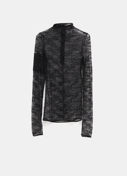Lace Mockneck Top for Women
