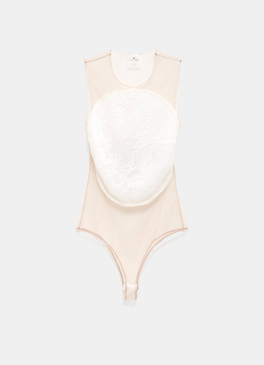Illusion Circle Lace Bodysuit
