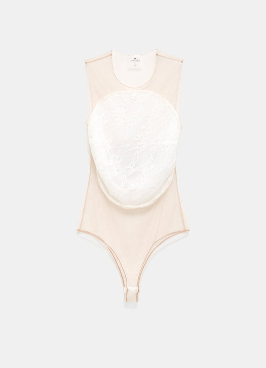 Illusion Circle Lace Bodysuit