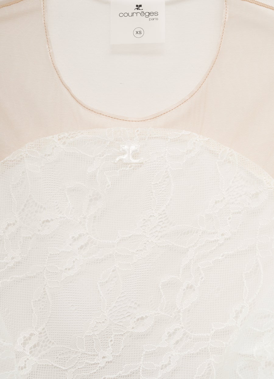 Illusion Circle Lace Bodysuit