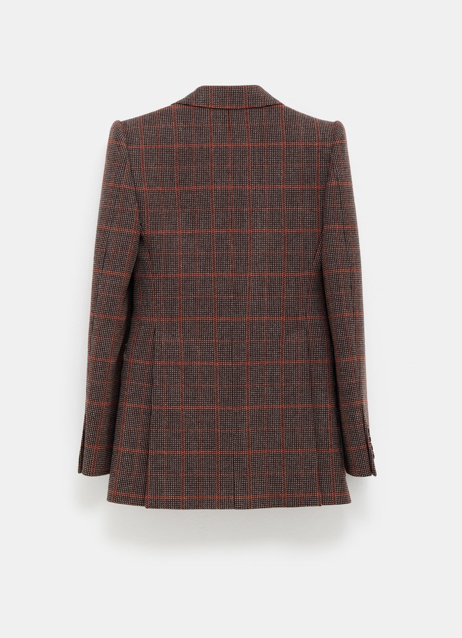 Tailored Jacket in Check Wool