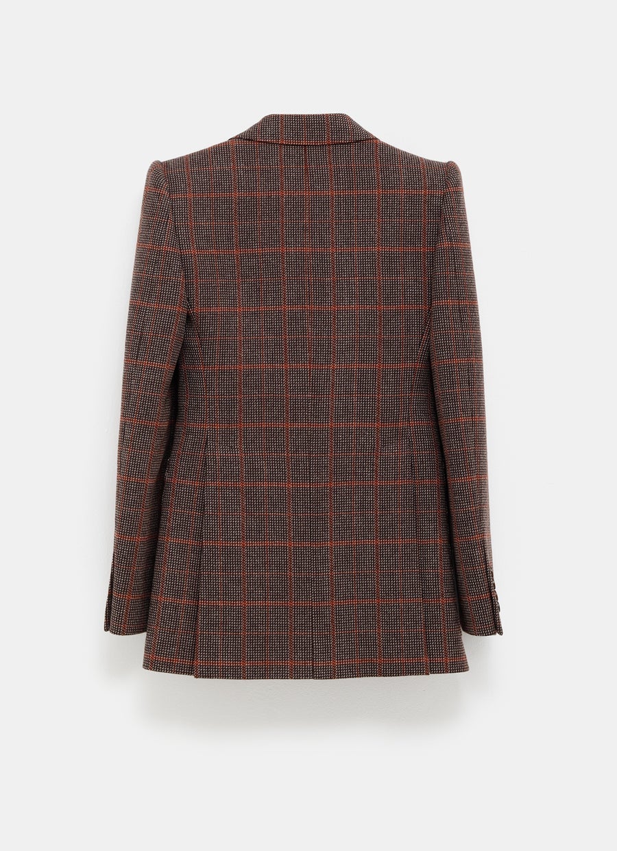 Tailored Jacket in Check Wool