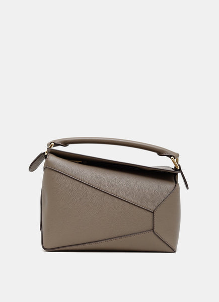 【LOEWE】SMALL PUZZLE EDGE BAG◆A510P60X41 Small Puzzle Edge bag in classic calfskin Brown - LOEWE
