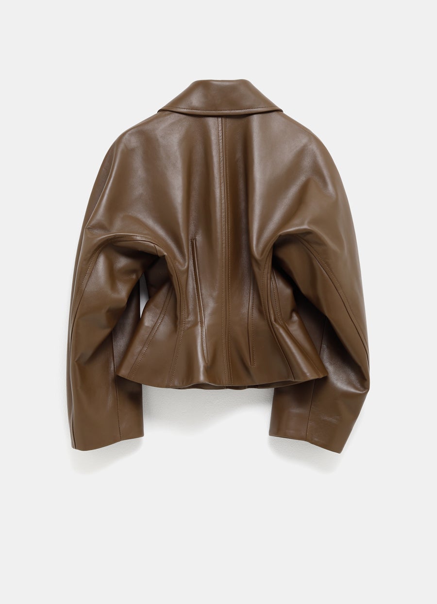 Soft Nappa Waisted Jacket