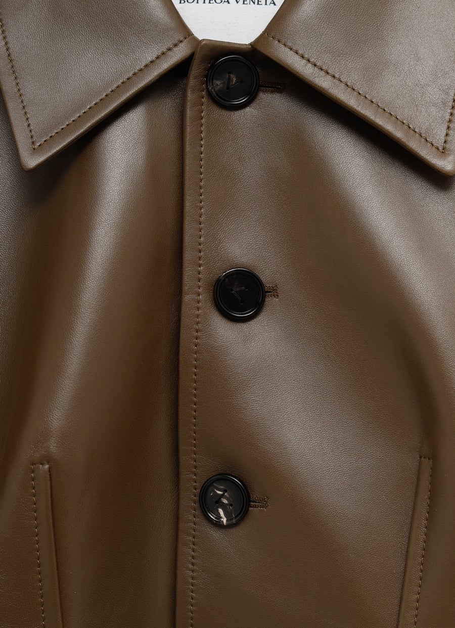 Soft Nappa Waisted Jacket