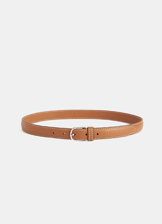 Topstitched Belt