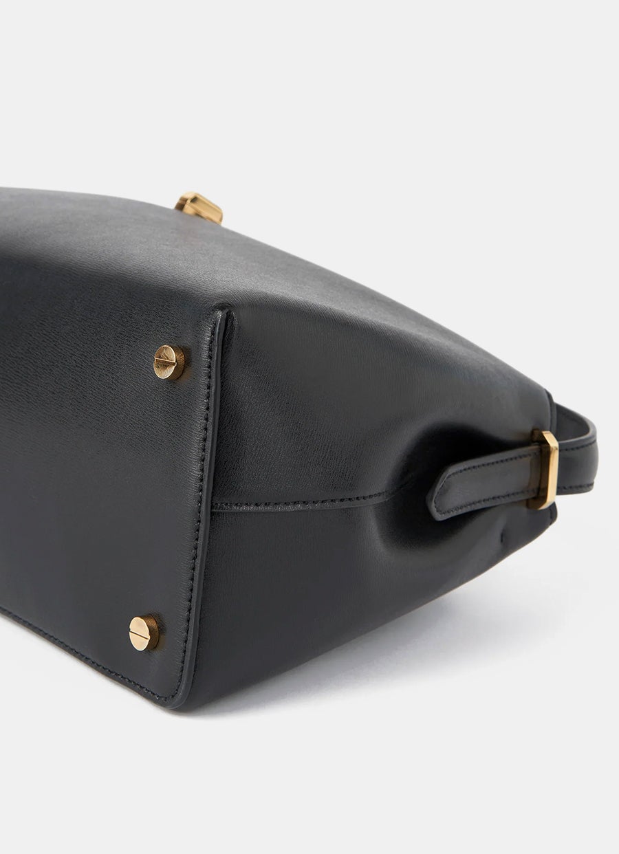 Soft Leather Top Handle Bag