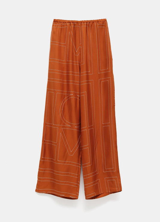Monogram Silk PJ Bottoms