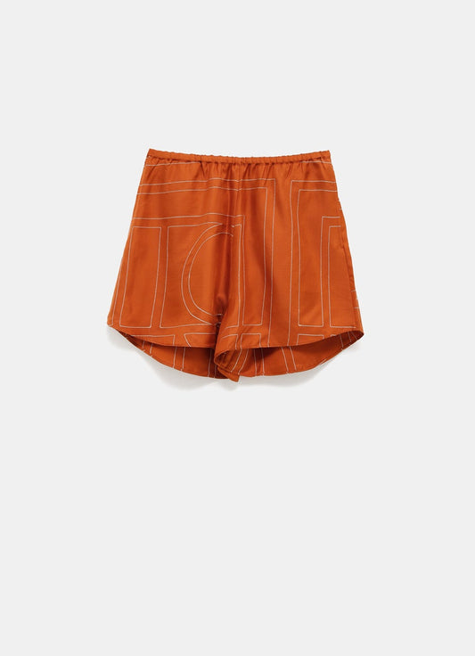 Monogram Silk PJ Shorts