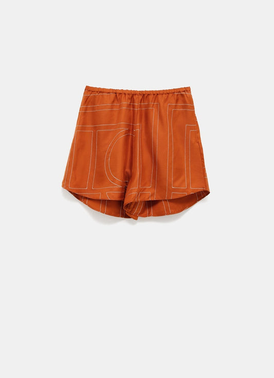 Monogram Silk PJ Shorts
