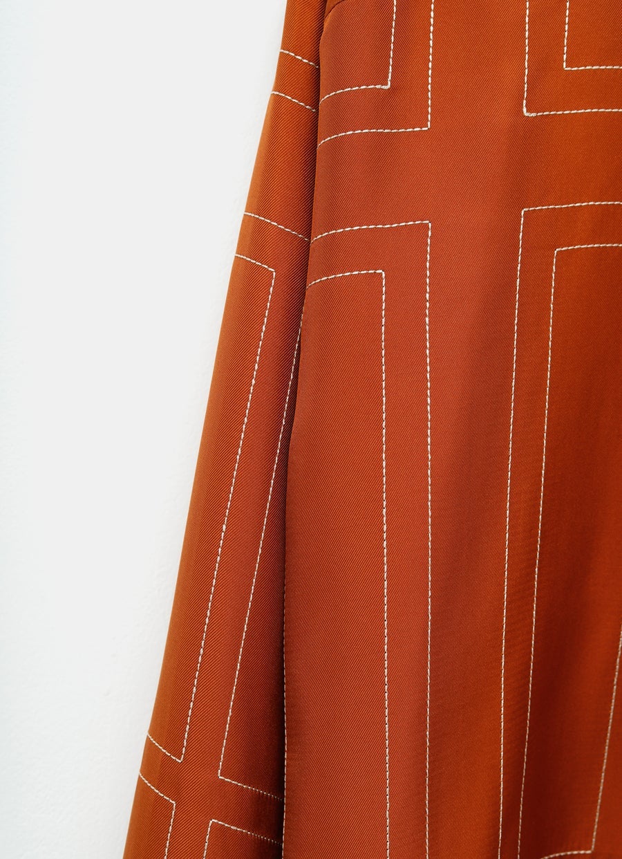 Monogram Silk PJ Top