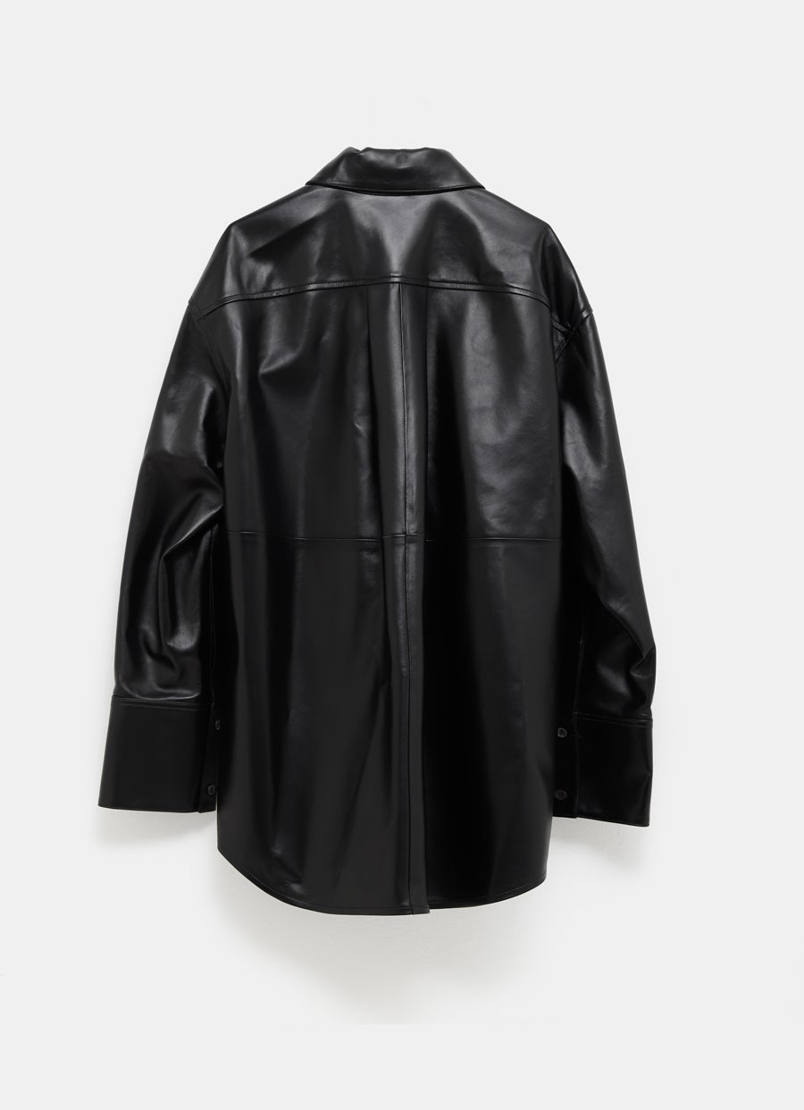 Shirt in Nappa Lambskin