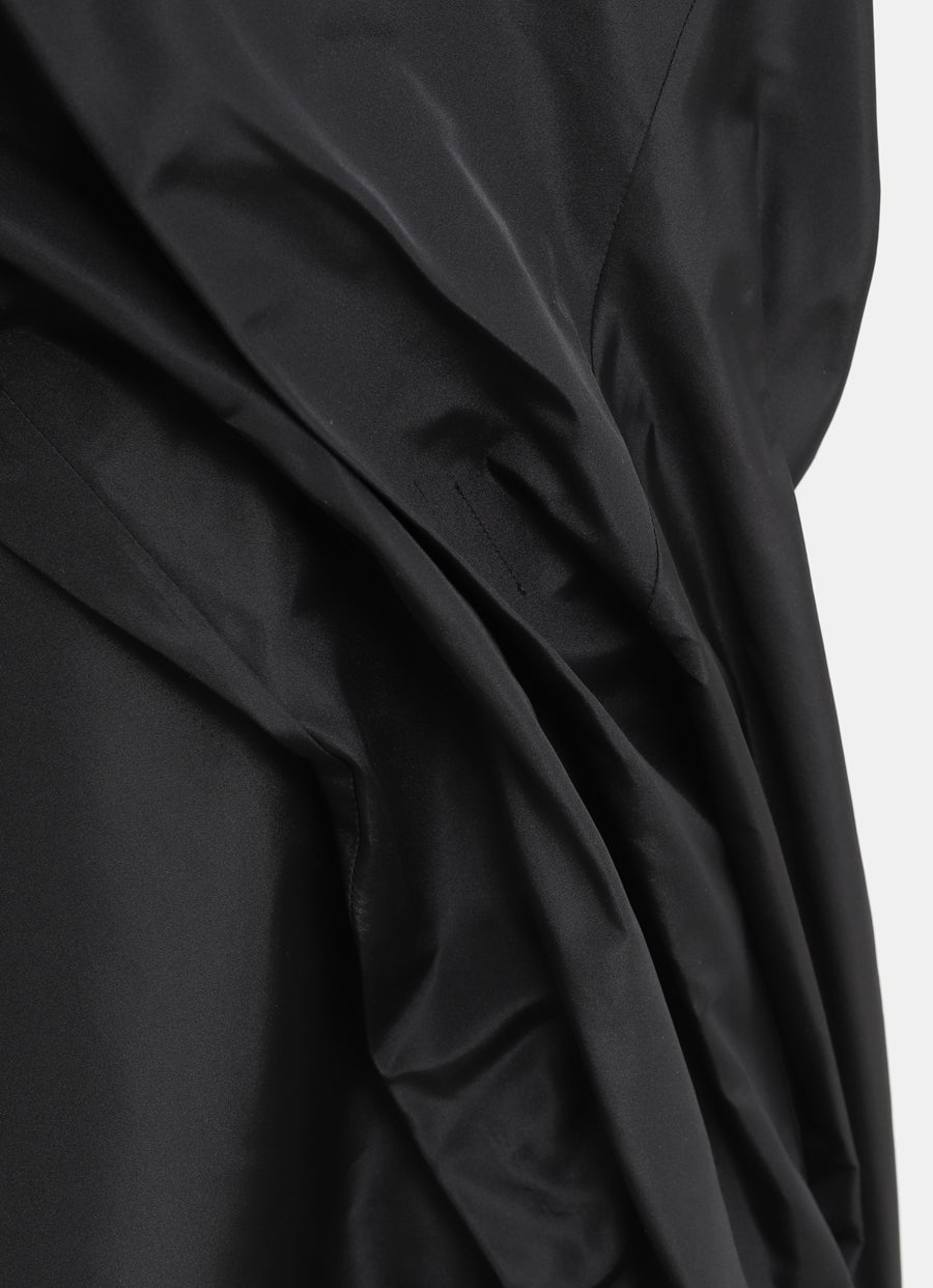 Twisted Dress in Silk Blend Taffeta