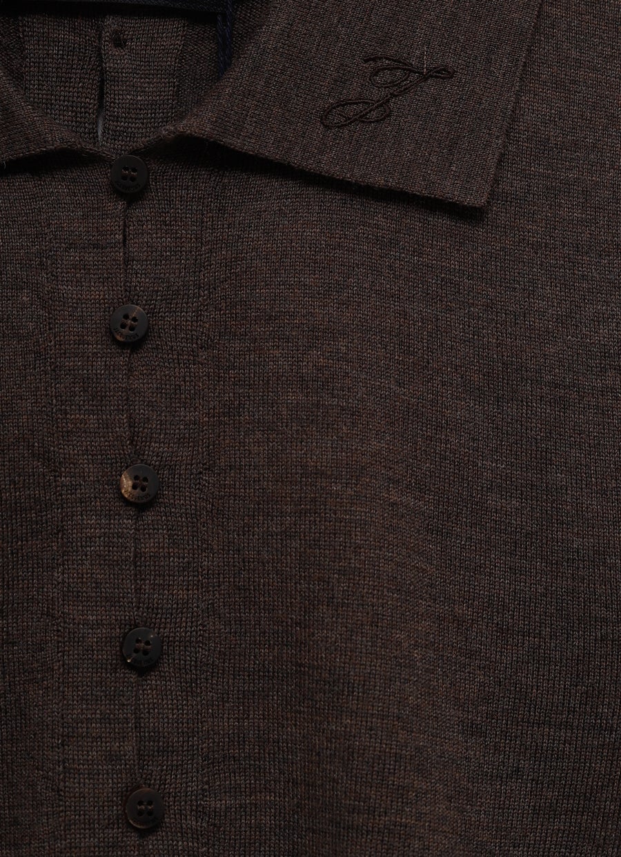 Merino Long-Sleeve Polo Shirt for Women