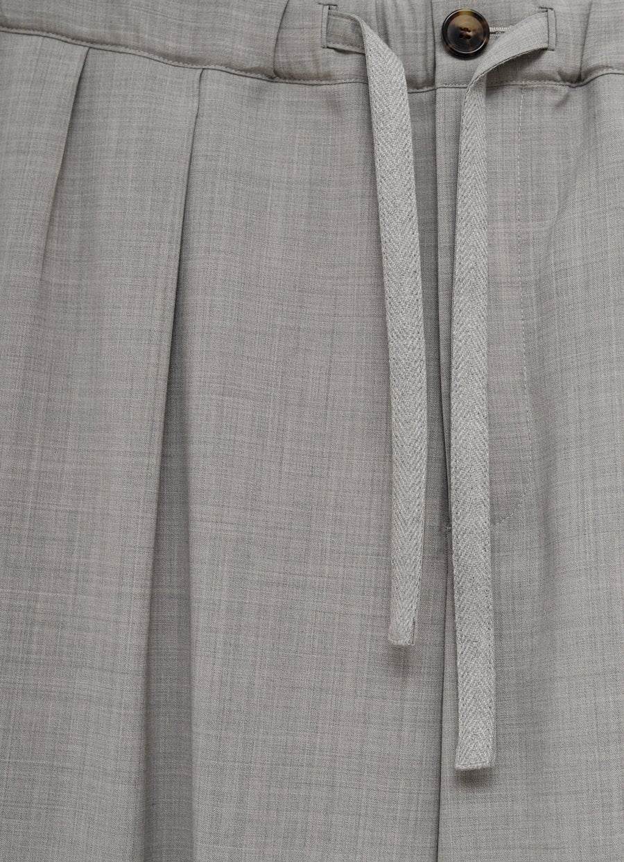 Drawstring Trousers in Wool