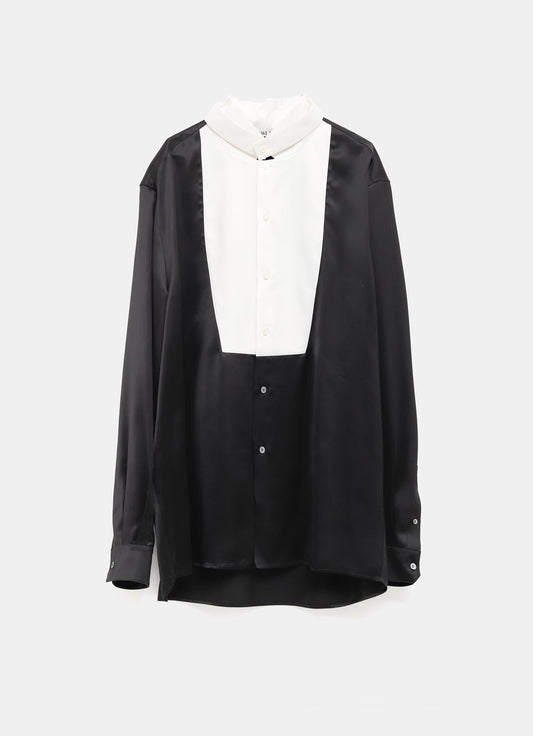 Contrast Bib Shirt
