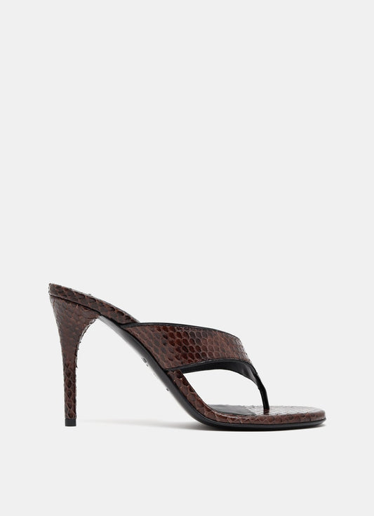 Infradito Thong Mules in Elaphe