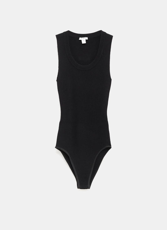 Sleeveless Ribbed Knit Bodysuit