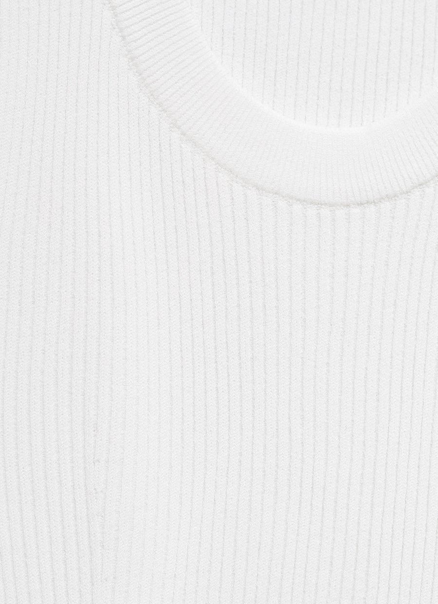 Sleeveless Ribbed Knit Bodysuit