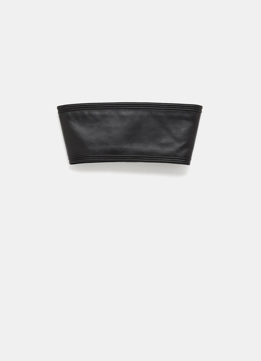 Lamb Leather Bustier Top