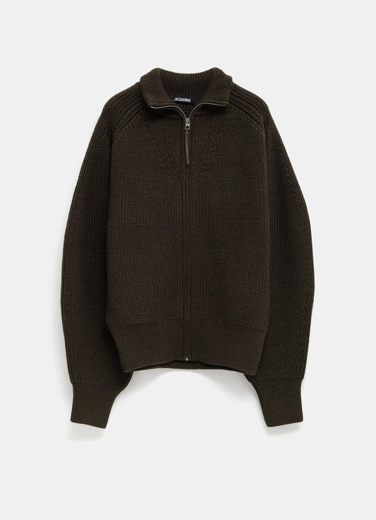 Merino Zipped Cardigan for Men