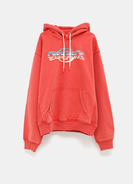 Chrome Text Printed Hoodie