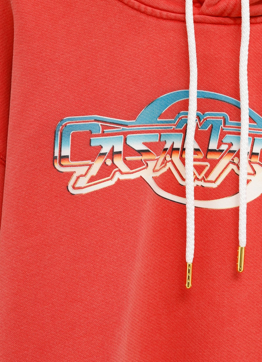 Chrome Text Printed Hoodie