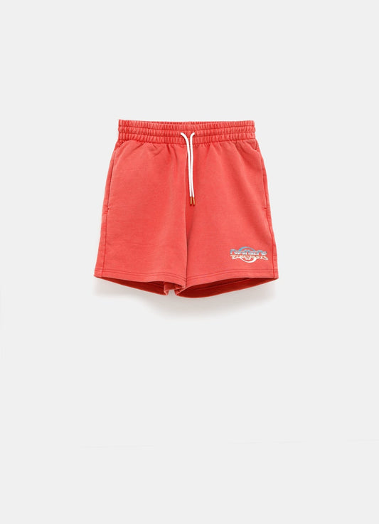 Chrome Text Printed Sweatshorts