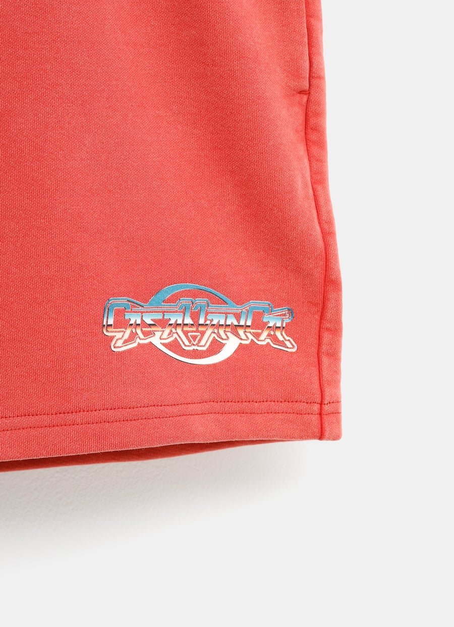 Chrome Text Printed Sweatshorts