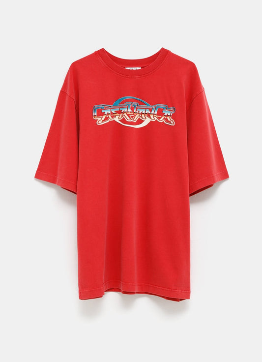 Chrome Text Printed T-shirt