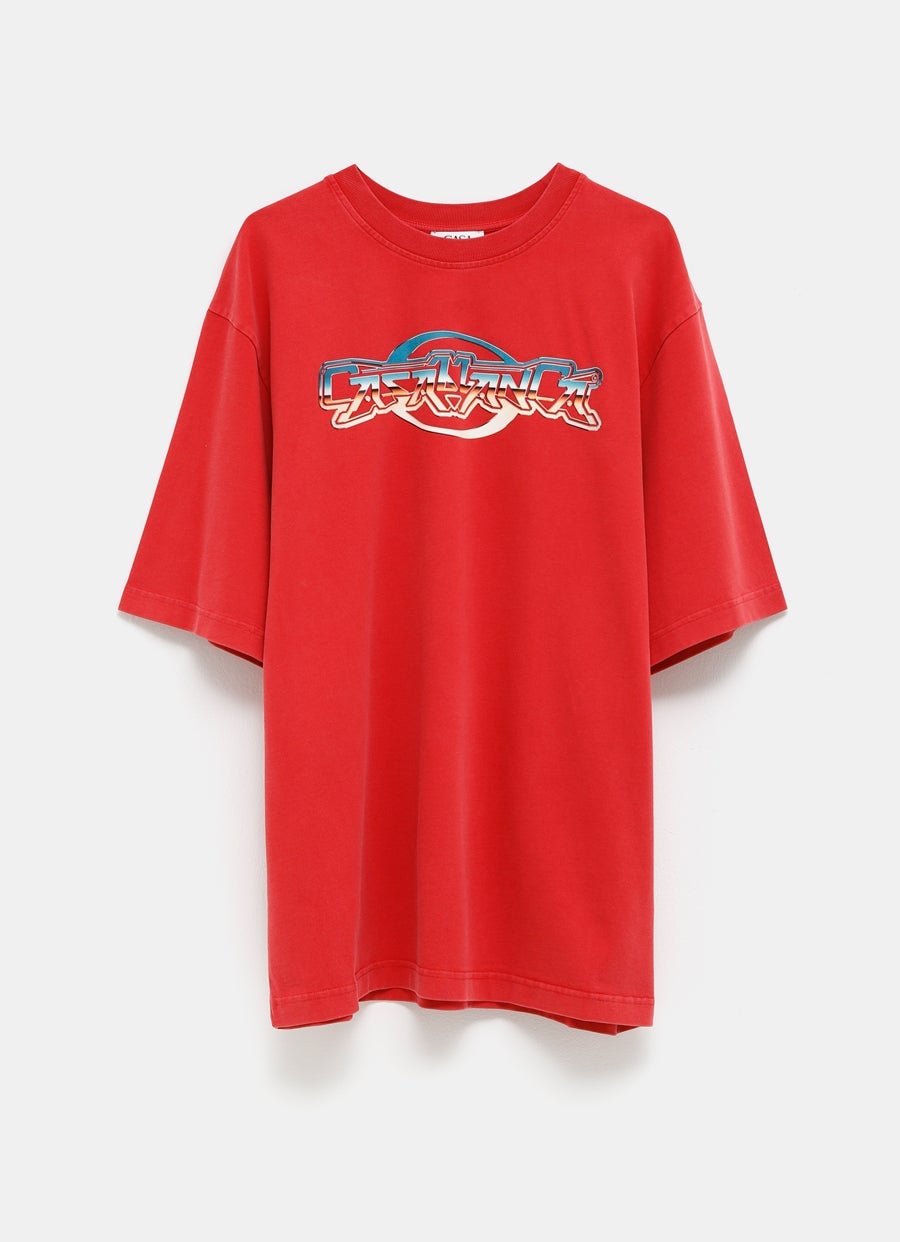 Chrome Text Printed T-shirt
