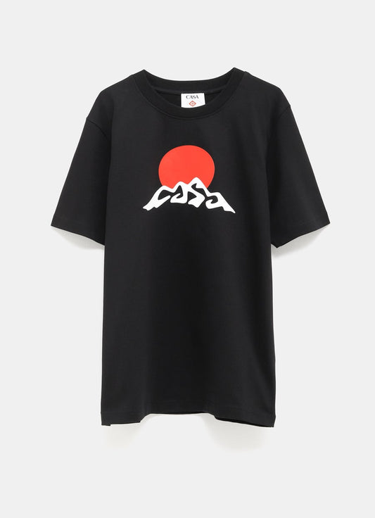 Montagne White Snow Printed T-Shirt