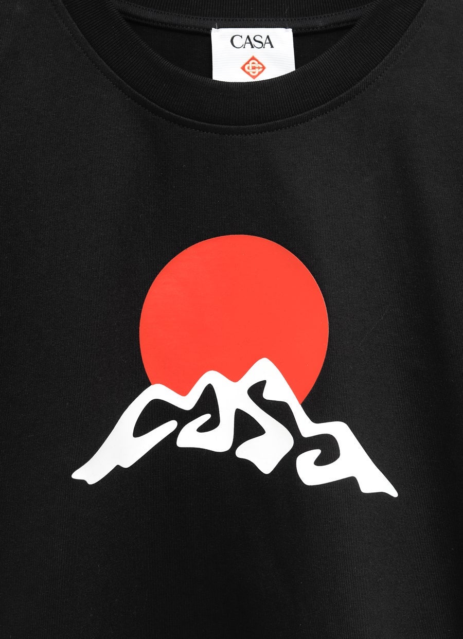 Montagne White Snow Printed T-Shirt