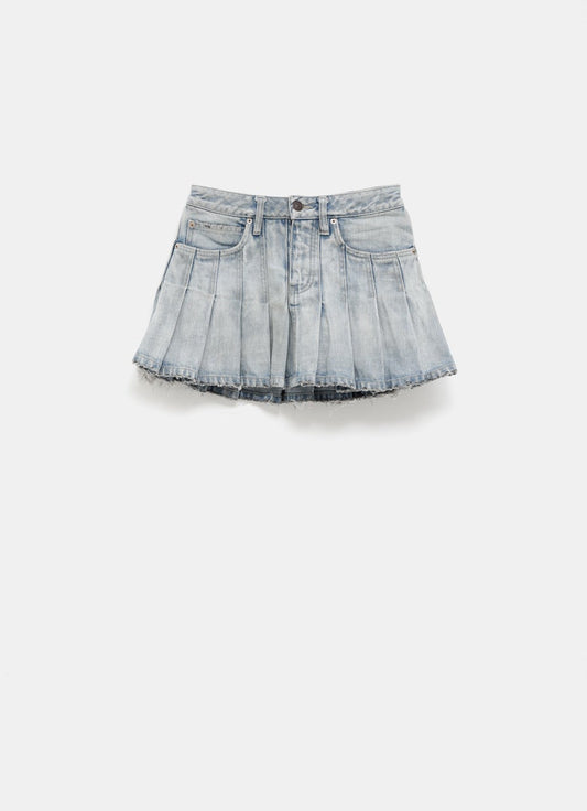 Pleated Mini Skirt
