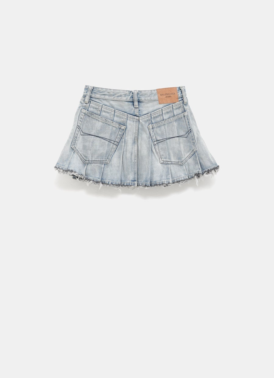 Pleated Mini Skirt