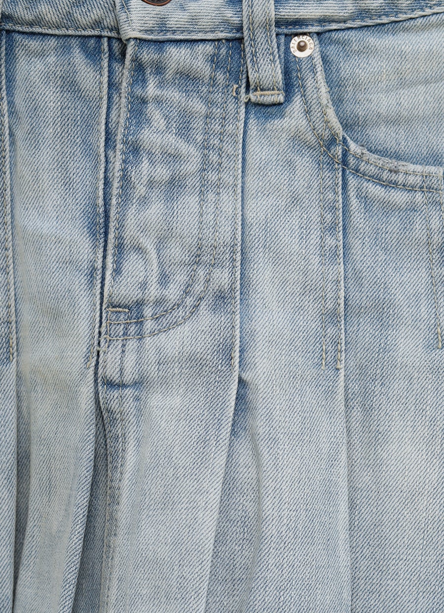 Pleated Mini Skirt