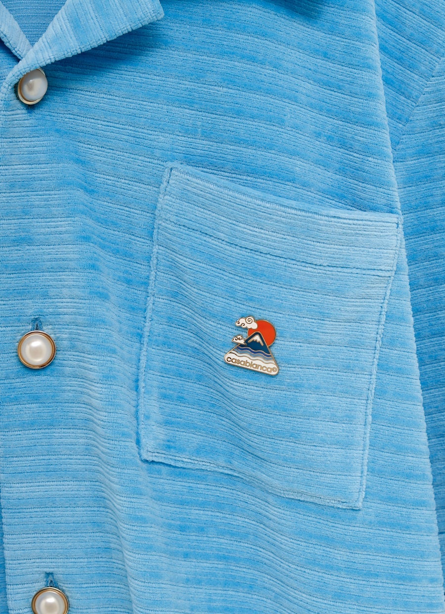 Drop Needle Velour Shirt