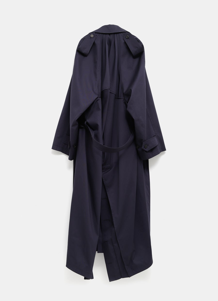 Draped Neck Trench