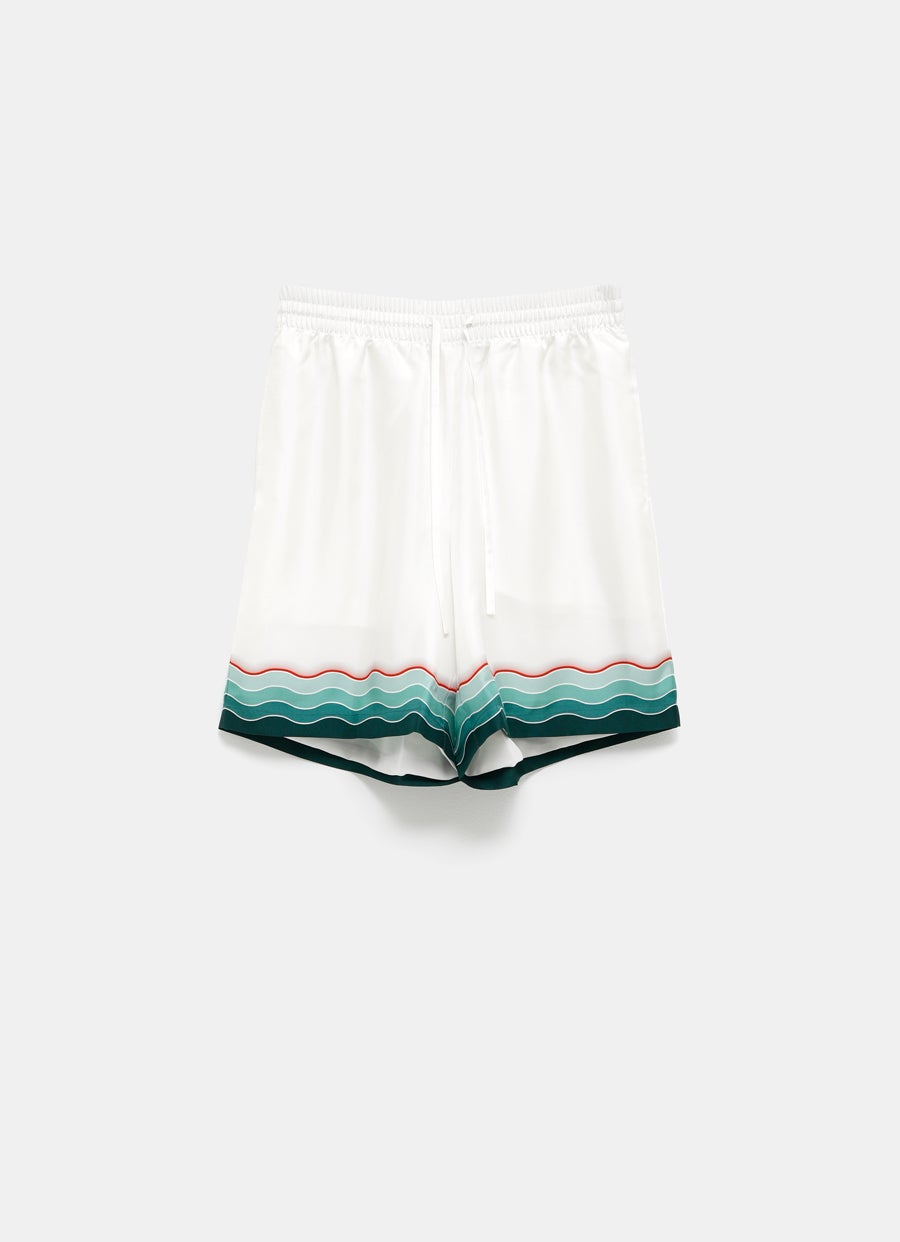 Montagne Ondulee Silk Shorts