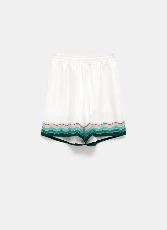 Montagne Ondulee Silk Shorts