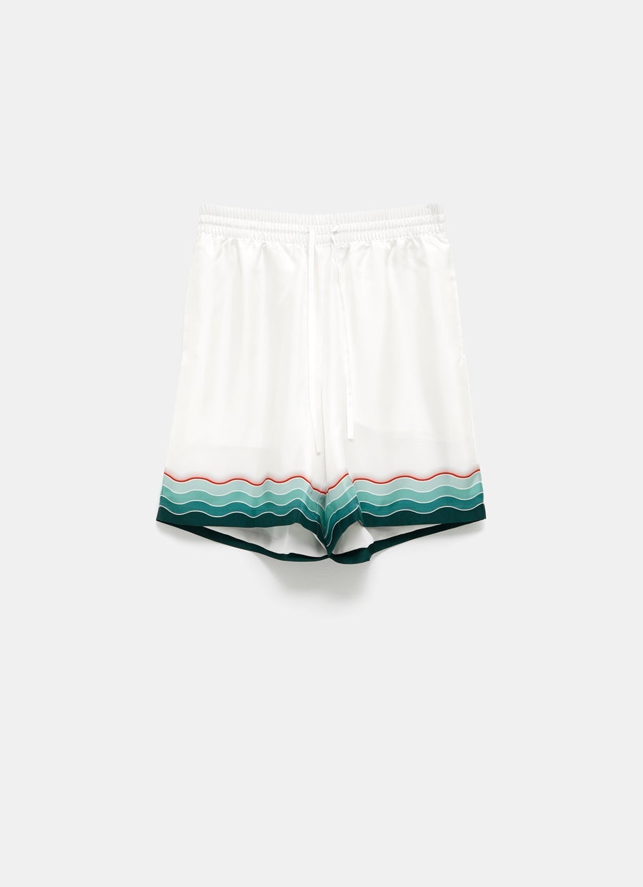 Montagne Ondulee Silk Shorts