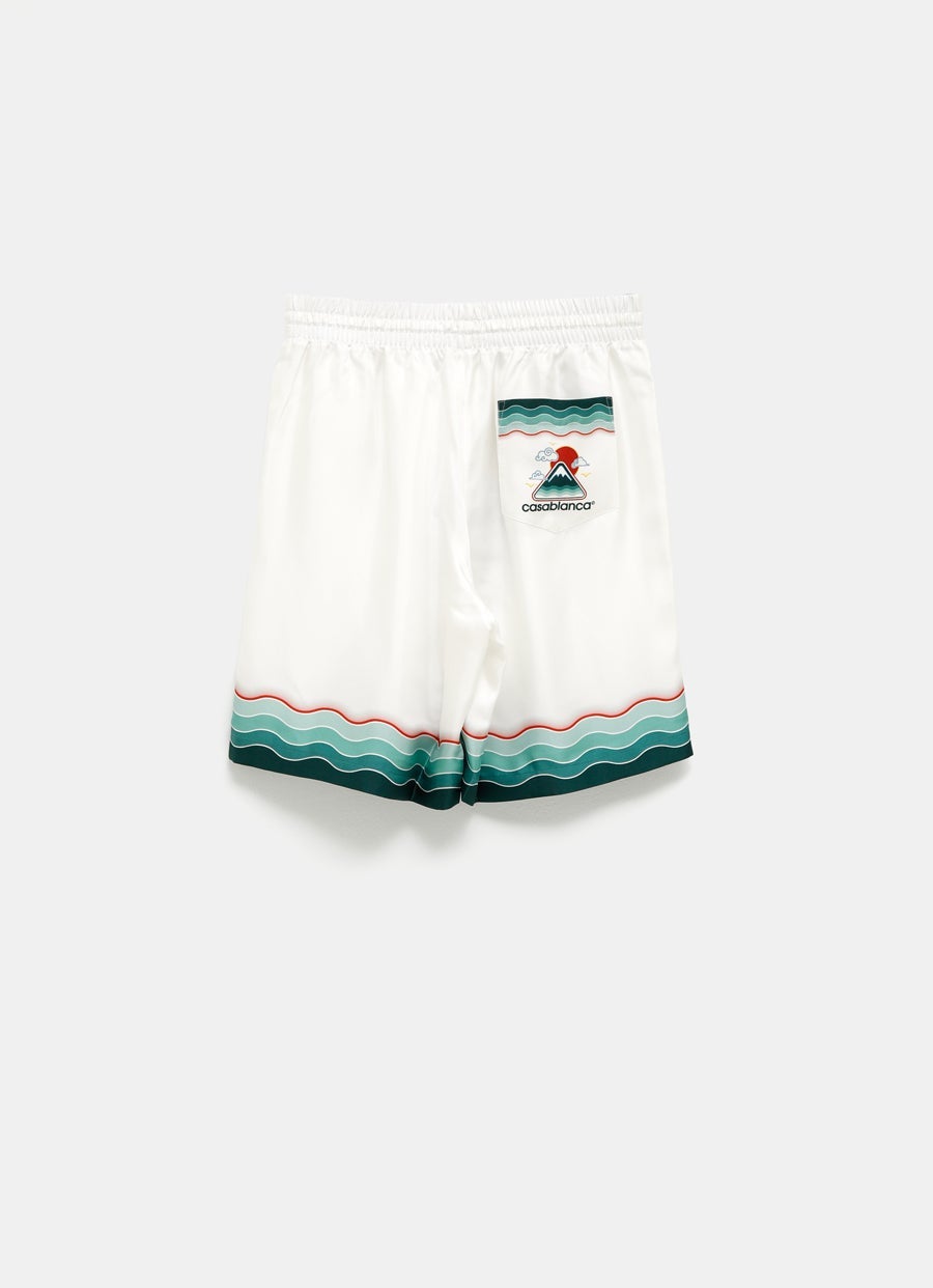 Montagne Ondulee Silk Shorts