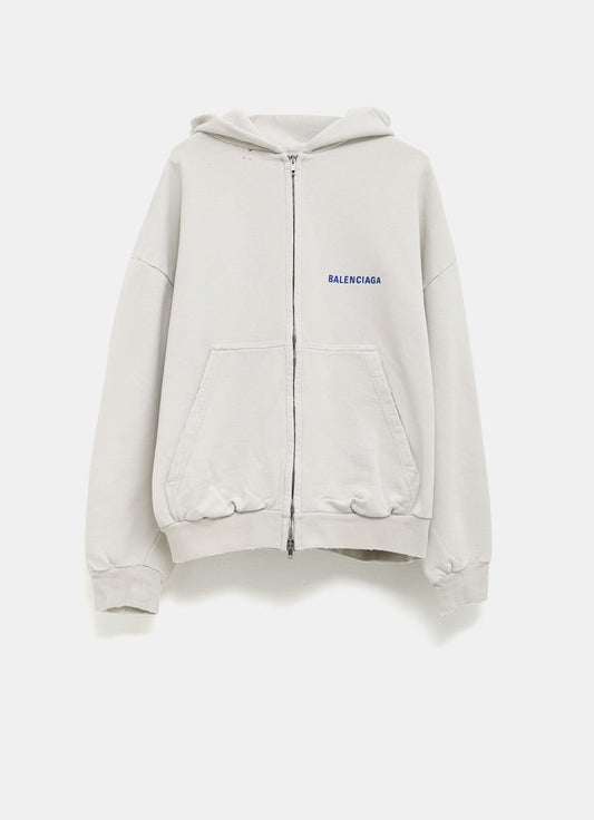 Balenciaga Back Zip-Up Hoodie