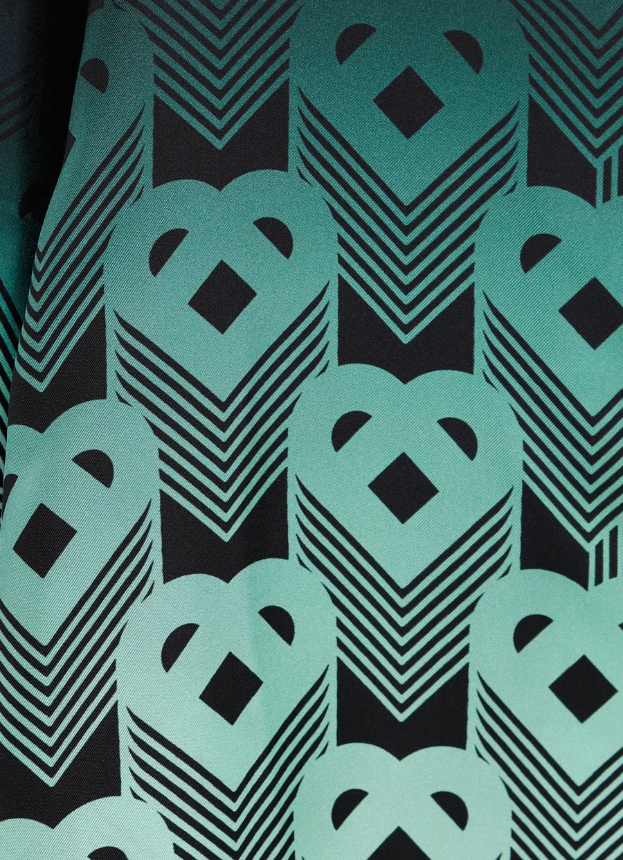 Gradient Monogram Silk Shirt