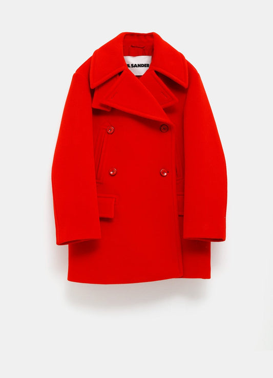 Wool Chevron Coat