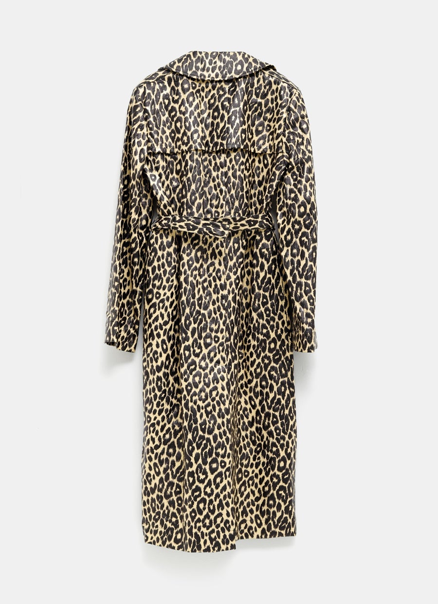 Leopard Trench Coat